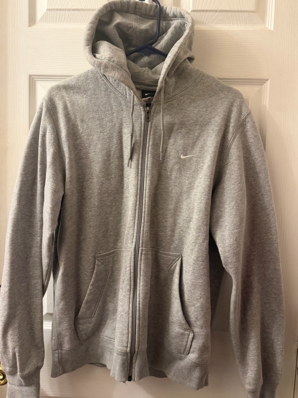 Nike Grey Full-Zip Hoodie Sweatshirt